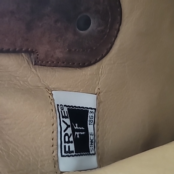 FRYE Jackie Womens Riding Boots Brown Leather Button Tall Western - Picture 9 of 10